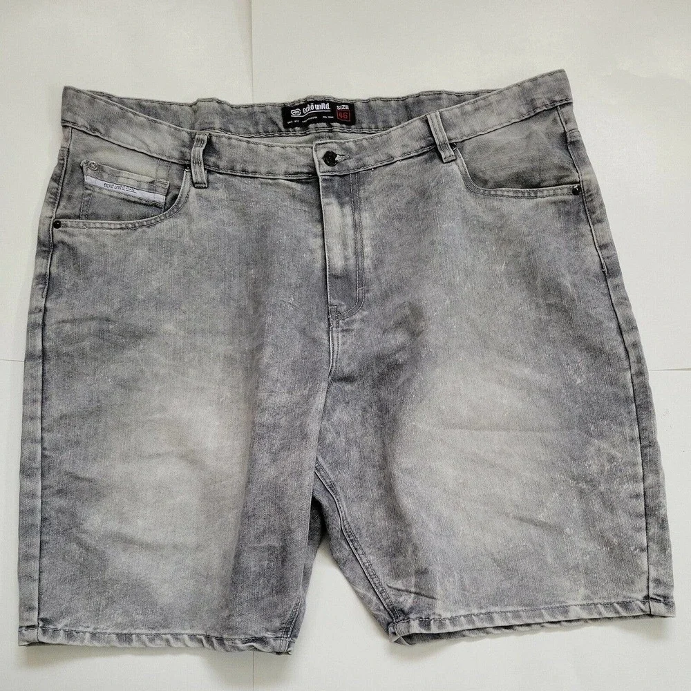 Ecko Unltd Men's Denim‎ Light Gray Jean Shorts Size 46 (49) Inseam 12